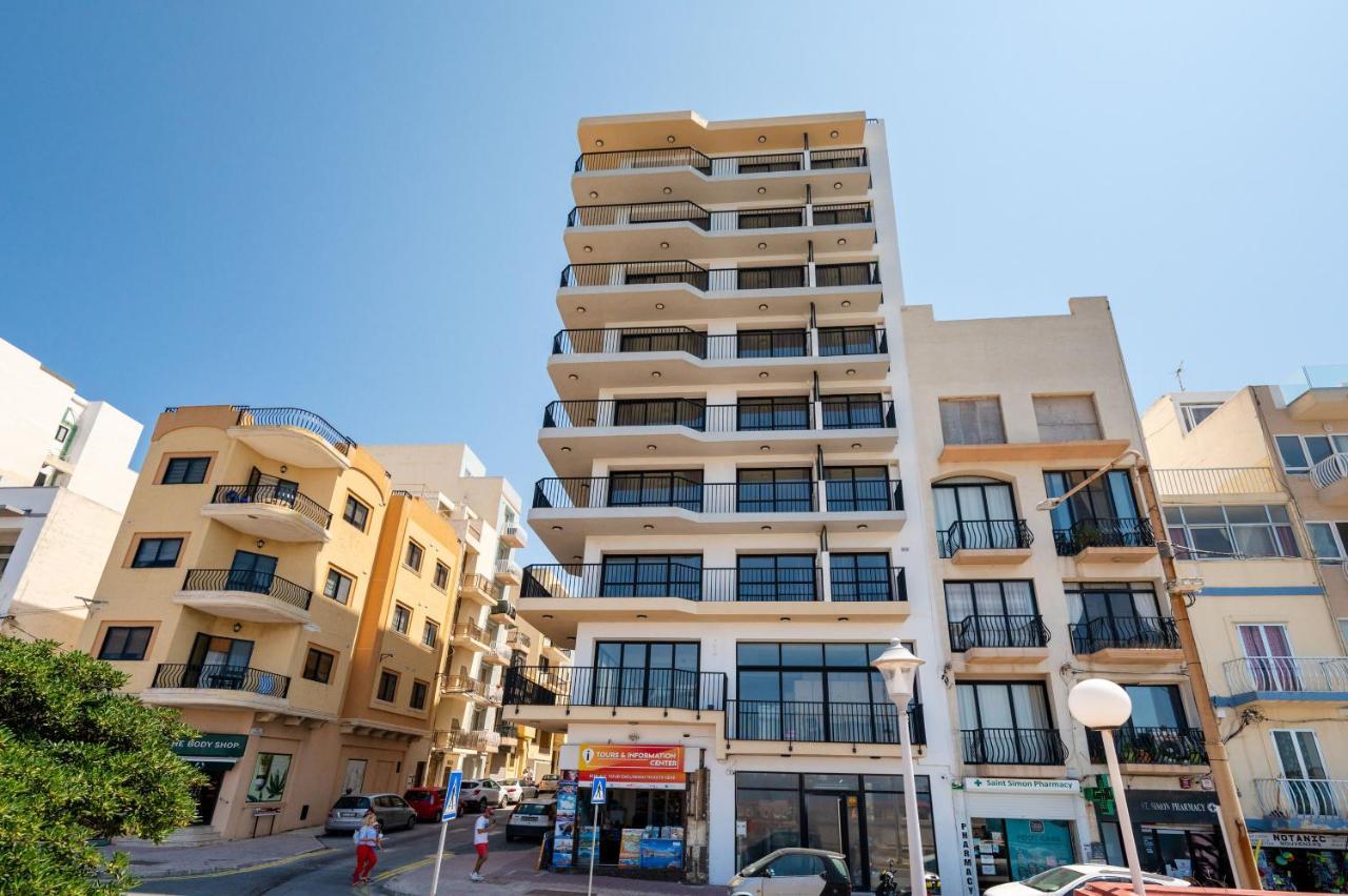 Islet Promenade Seafront 1 Bedroom Apartment With Sea View Balcony By Getawaysmalta St. Paul's Bay Esterno foto