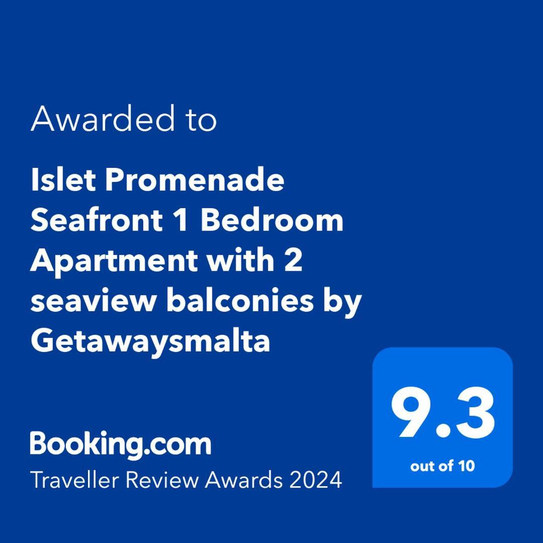 Islet Promenade Seafront 1 Bedroom Apartment With Sea View Balcony By Getawaysmalta St. Paul's Bay Esterno foto